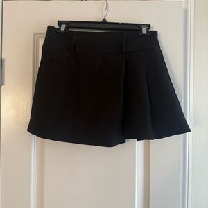 Black Pleated Skort